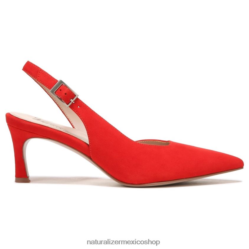 bombas | 27 editar bomba felicia 60D4P0143 Naturalizer mujer cuero rojo amapola retro - Imagen 2