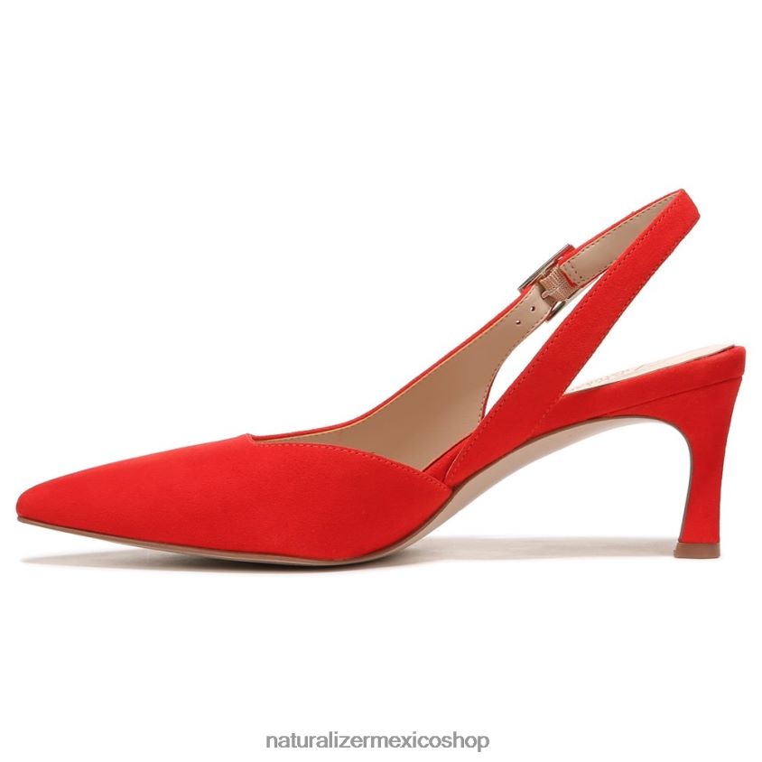 bombas | 27 editar bomba felicia 60D4P0143 Naturalizer mujer cuero rojo amapola retro - Imagen 3
