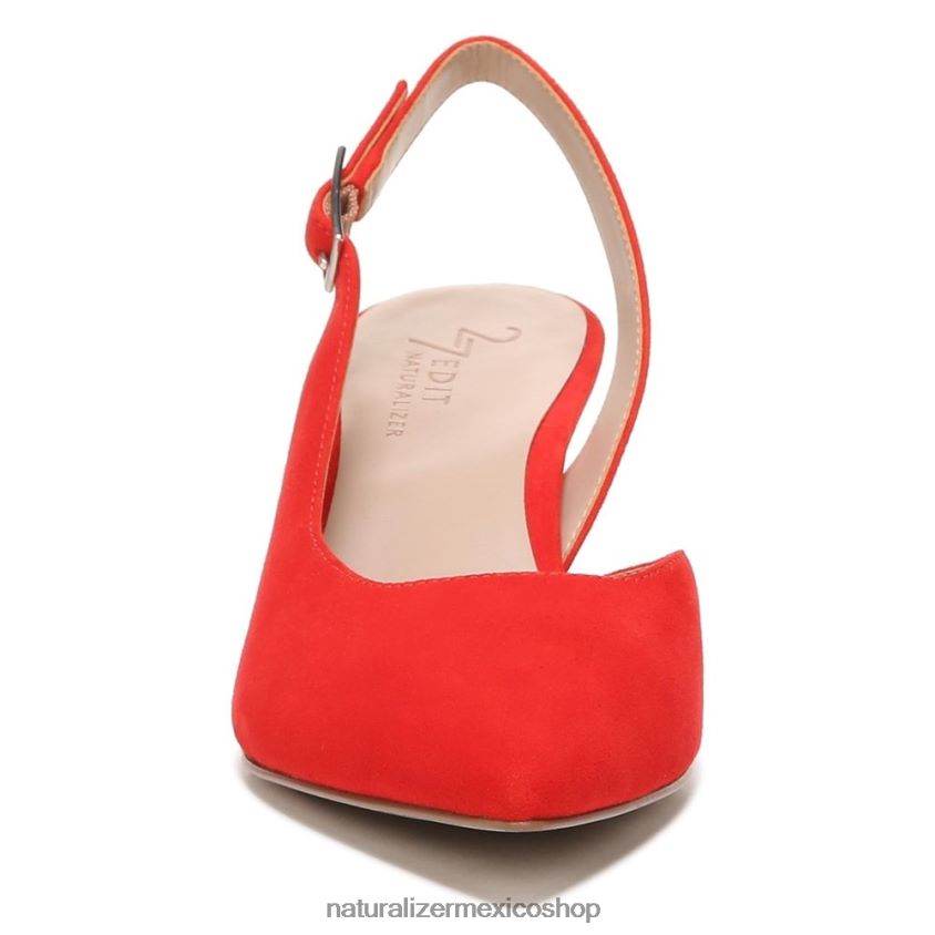 bombas | 27 editar bomba felicia 60D4P0143 Naturalizer mujer cuero rojo amapola retro - Imagen 5