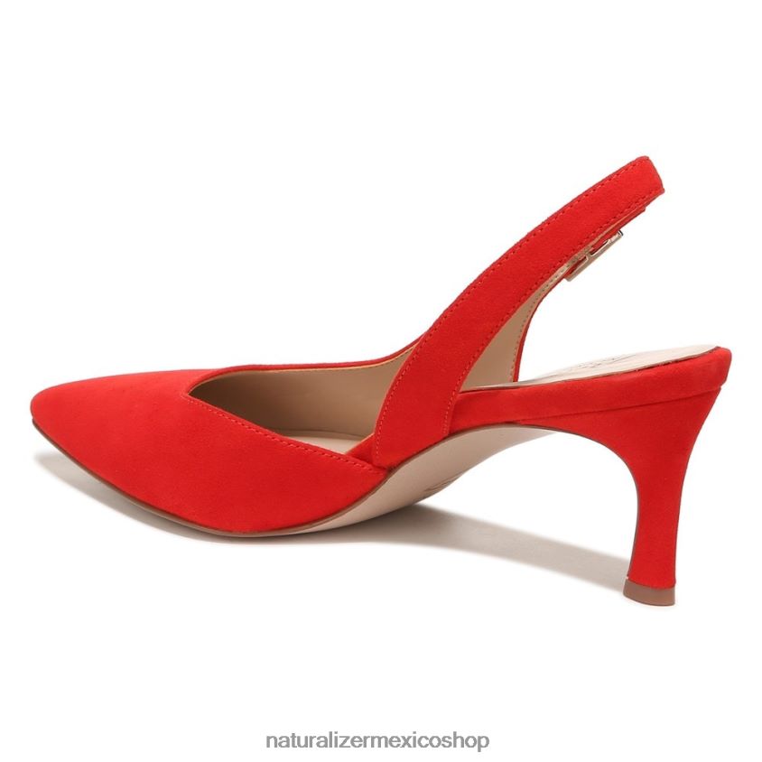 bombas | 27 editar bomba felicia 60D4P0143 Naturalizer mujer cuero rojo amapola retro - Imagen 8
