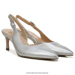 bombas | 27 editar bomba felicia 60D4P0145 Naturalizer mujer cuero plateado