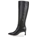 botas | 27 edit falencia bota de vestir hasta la rodilla 60D4P0247 Naturalizer mujer cuero negro - Imagen 3