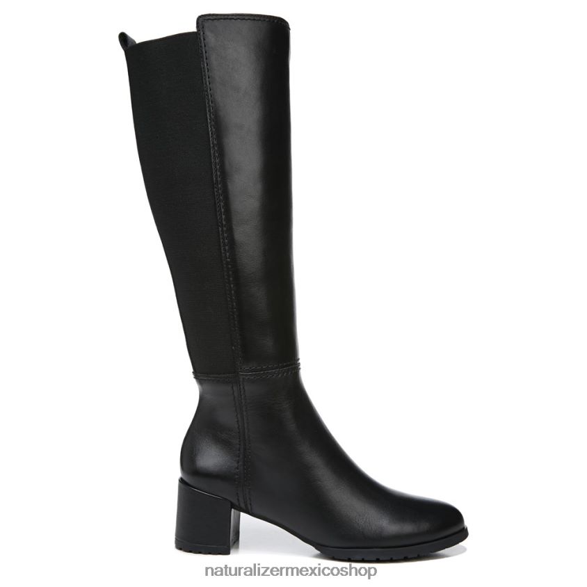 botas | bota alta hasta la rodilla de pantorrilla ancha brent 60D4P0228 Naturalizer mujer cuero negro - Imagen 2