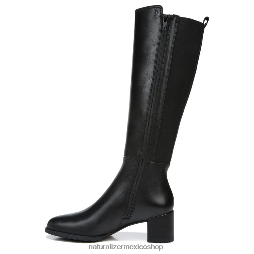 botas | bota alta hasta la rodilla de pantorrilla ancha brent 60D4P0228 Naturalizer mujer cuero negro - Imagen 3