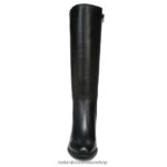 botas | bota alta hasta la rodilla de pantorrilla ancha brent 60D4P0228 Naturalizer mujer cuero negro - Imagen 5
