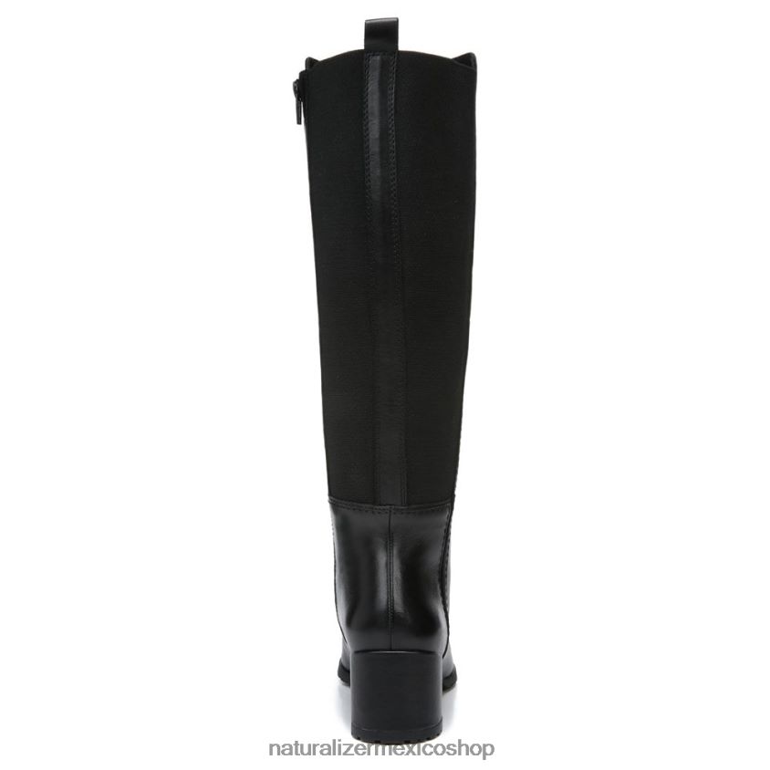botas | bota alta hasta la rodilla de pantorrilla ancha brent 60D4P0228 Naturalizer mujer cuero negro - Imagen 6