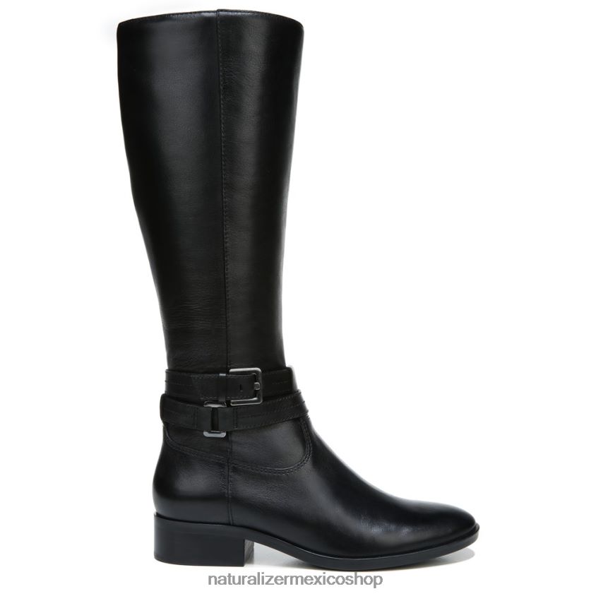 botas | bota alta hasta la rodilla de pantorrilla ancha reid 60D4P0596 Naturalizer mujer cuero negro - Imagen 2