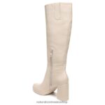 botas | bota alta hasta la rodilla gen n align 60D4P0376 Naturalizer mujer cuero granulado beige porcelana - Imagen 8