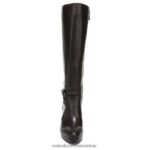 botas | bota alta hasta la rodilla taelynn 60D4P0649 Naturalizer mujer piel de serpiente marrón bosque - Imagen 5