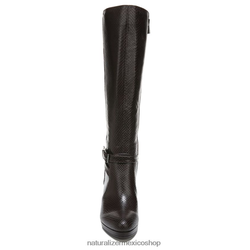 botas | bota alta hasta la rodilla taelynn 60D4P0649 Naturalizer mujer piel de serpiente marrón bosque - Imagen 5