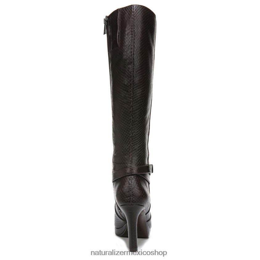 botas | bota alta hasta la rodilla taelynn 60D4P0649 Naturalizer mujer piel de serpiente marrón bosque - Imagen 6