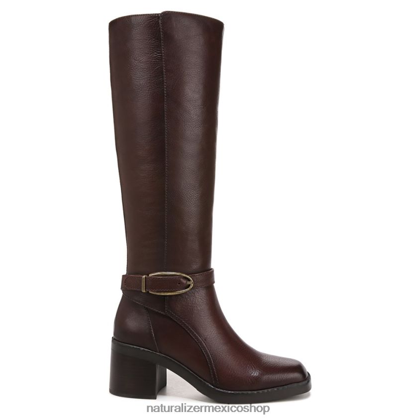 botas | bota de montar elliot 60D4P0636 Naturalizer mujer barra de chocolate de cuero - Imagen 2