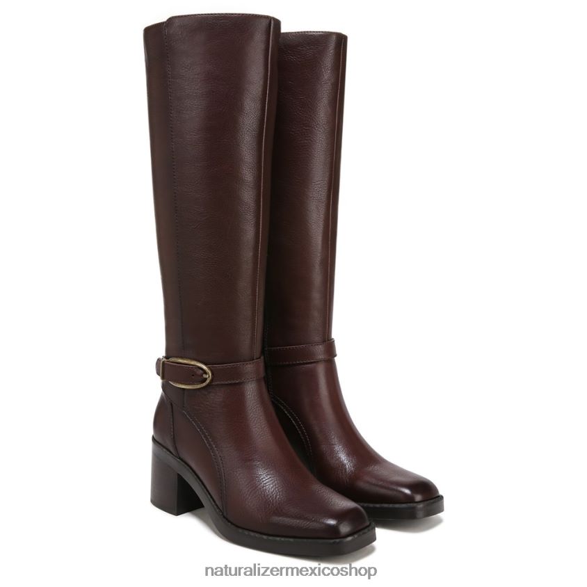 botas | bota de montar elliot 60D4P0636 Naturalizer mujer barra de chocolate de cuero - Imagen 1