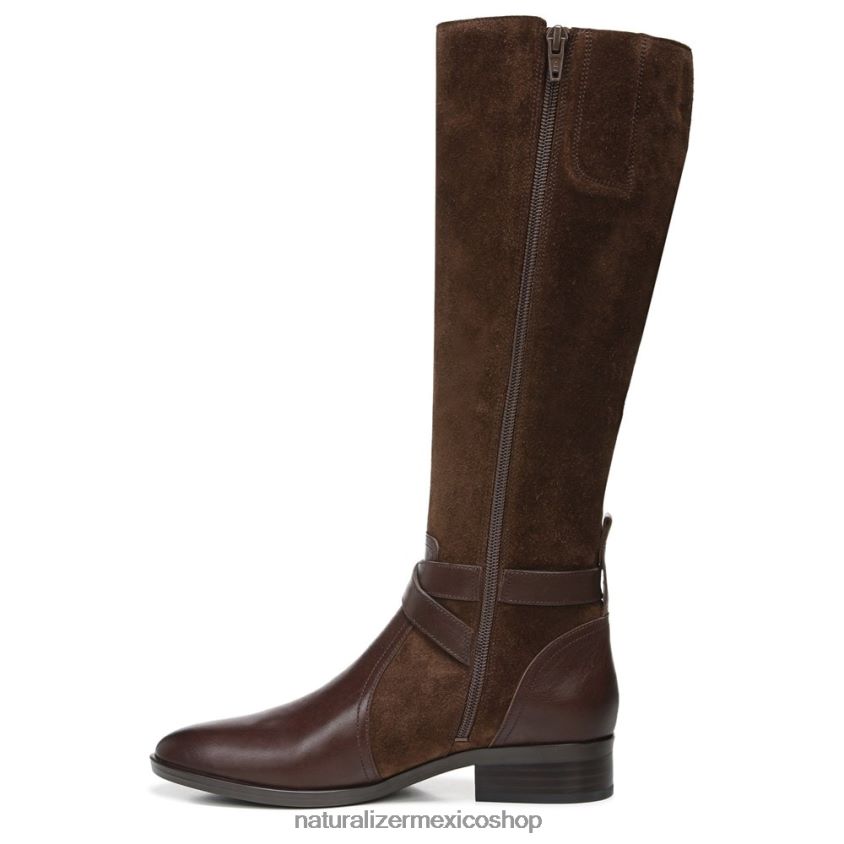 botas | bota de montar rena 60D4P0252 Naturalizer mujer barra de chocolate de cuero - Imagen 3
