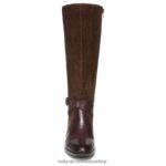 botas | bota de montar rena 60D4P0252 Naturalizer mujer barra de chocolate de cuero - Imagen 4