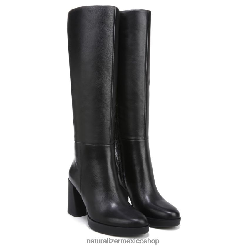 botas | bota de pantorrilla ancha gen n align 60D4P0630 Naturalizer mujer cuero negro - Imagen 1