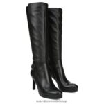 botas | bota de vestir de pantorrilla ancha tai 60D4P0686 Naturalizer mujer cuero negro