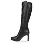 botas | bota de vestir de pantorrilla ancha tai 60D4P0686 Naturalizer mujer cuero negro - Imagen 3