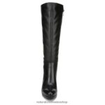 botas | bota de vestir de pantorrilla ancha tai 60D4P0686 Naturalizer mujer cuero negro - Imagen 5