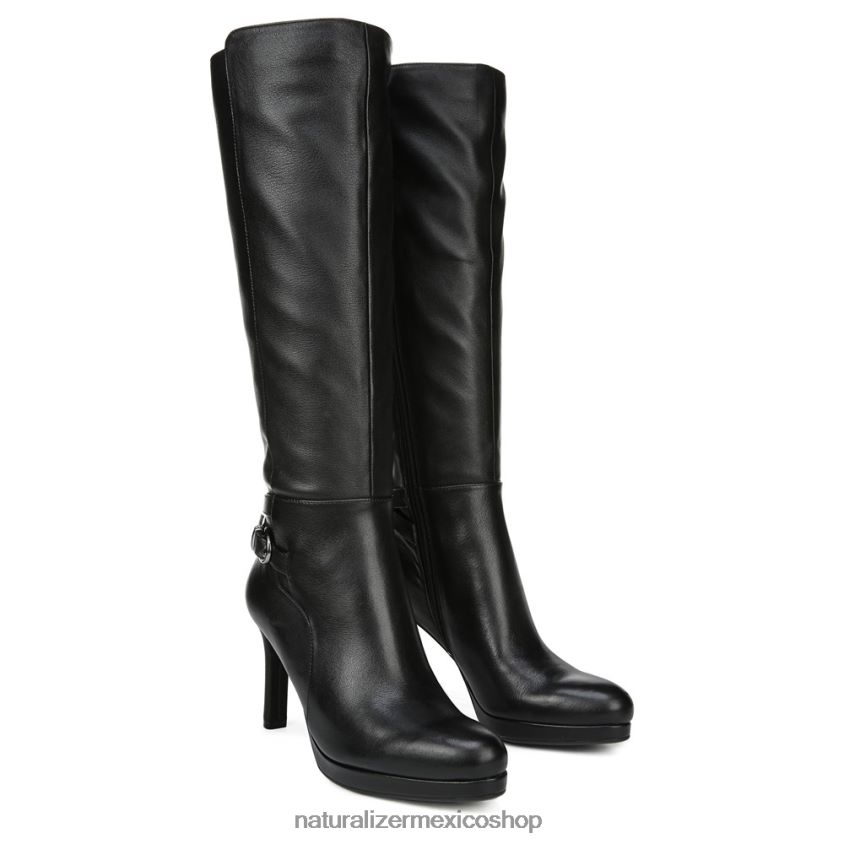 botas | bota de vestir de pantorrilla ancha tai 60D4P0686 Naturalizer mujer cuero negro - Imagen 1