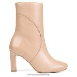botas | bota harlene 60D4P0631 Naturalizer mujer crema brulée de cuero - Imagen 2