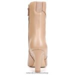 botas | bota harlene 60D4P0631 Naturalizer mujer crema brulée de cuero - Imagen 6