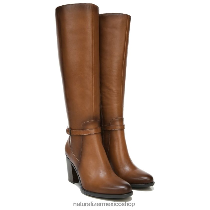 botas | bota kalina de pantorrilla ancha hasta la rodilla 60D4P0256 Naturalizer mujer cuero de especias de sidra - Imagen 1