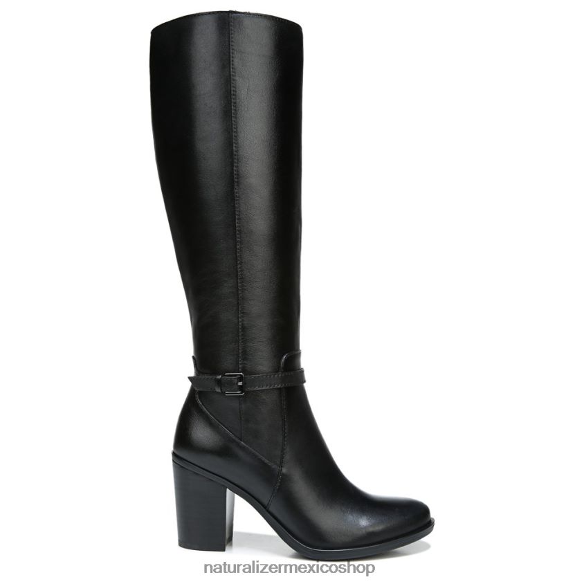 botas | bota kalina de pantorrilla ancha hasta la rodilla 60D4P0257 Naturalizer mujer cuero negro - Imagen 2
