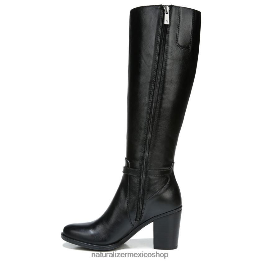 botas | bota kalina de pantorrilla ancha hasta la rodilla 60D4P0257 Naturalizer mujer cuero negro - Imagen 3