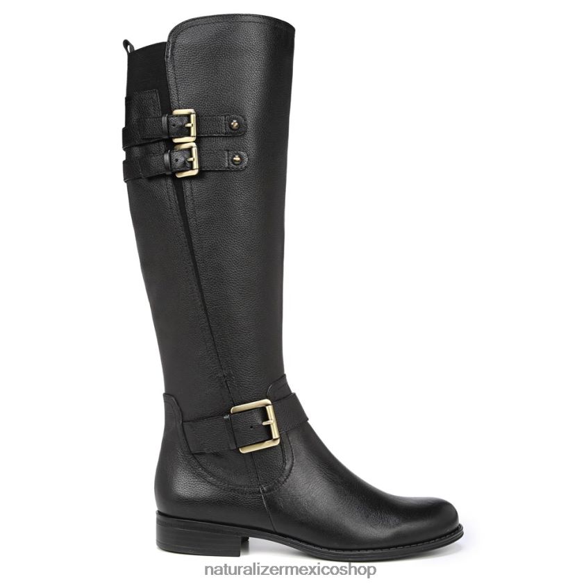 botas | botas hasta la rodilla de pantorrilla ancha jessie 60D4P0271 Naturalizer mujer cuero negro - Imagen 2
