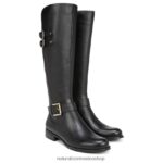 botas | botas hasta la rodilla de pantorrilla ancha jessie 60D4P0271 Naturalizer mujer cuero negro