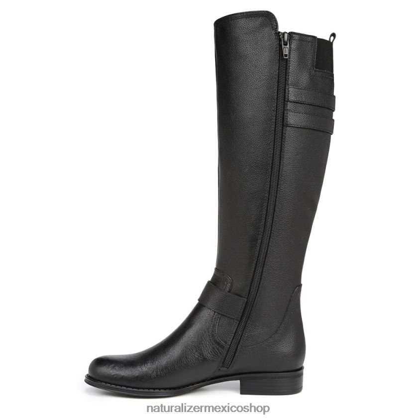 botas | botas hasta la rodilla de pantorrilla ancha jessie 60D4P0271 Naturalizer mujer cuero negro - Imagen 3