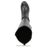 botas | botas hasta la rodilla de pantorrilla ancha jessie 60D4P0271 Naturalizer mujer cuero negro - Imagen 4