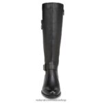 botas | botas hasta la rodilla de pantorrilla ancha jessie 60D4P0271 Naturalizer mujer cuero negro - Imagen 5