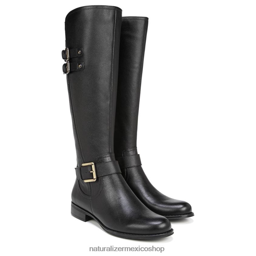 botas | botas hasta la rodilla de pantorrilla ancha jessie 60D4P0271 Naturalizer mujer cuero negro - Imagen 1