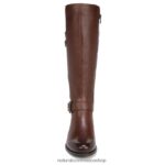 botas | botas hasta la rodilla de pantorrilla ancha jessie 60D4P0272 Naturalizer mujer barra de chocolate de cuero - Imagen 5
