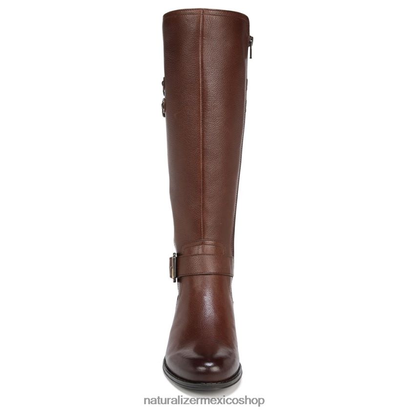 botas | botas hasta la rodilla de pantorrilla ancha jessie 60D4P0272 Naturalizer mujer barra de chocolate de cuero - Imagen 5