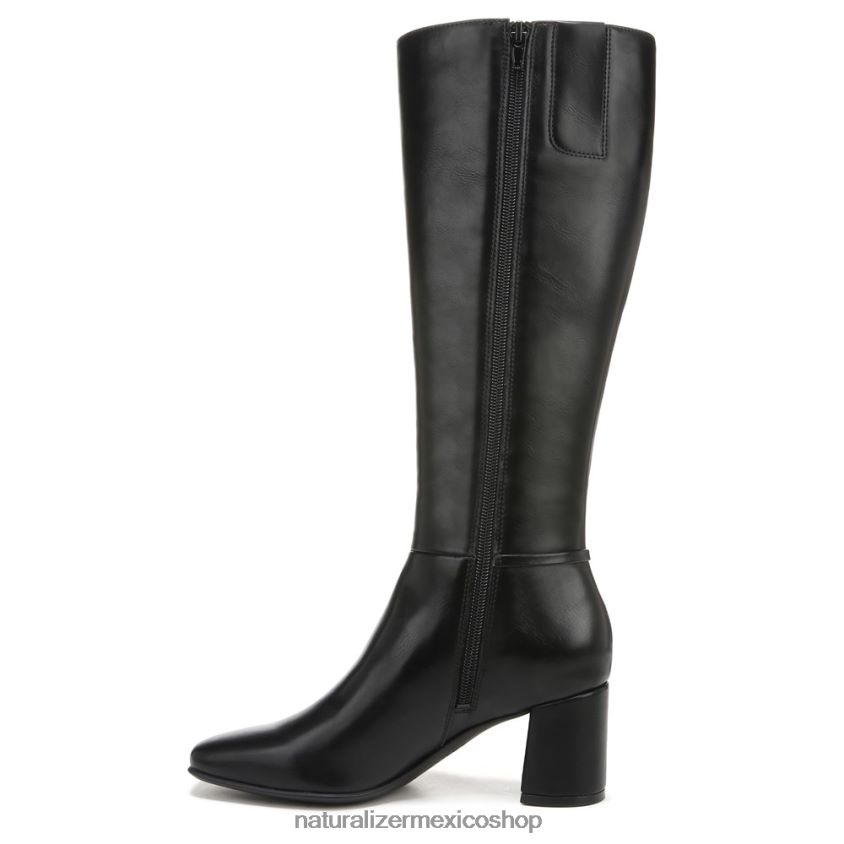 botas | botas waylon de pantorrilla ancha hasta la rodilla 60D4P0600 Naturalizer mujer sintético texturizado negro - Imagen 3