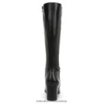 botas | botas waylon de pantorrilla ancha hasta la rodilla 60D4P0600 Naturalizer mujer sintético texturizado negro - Imagen 6