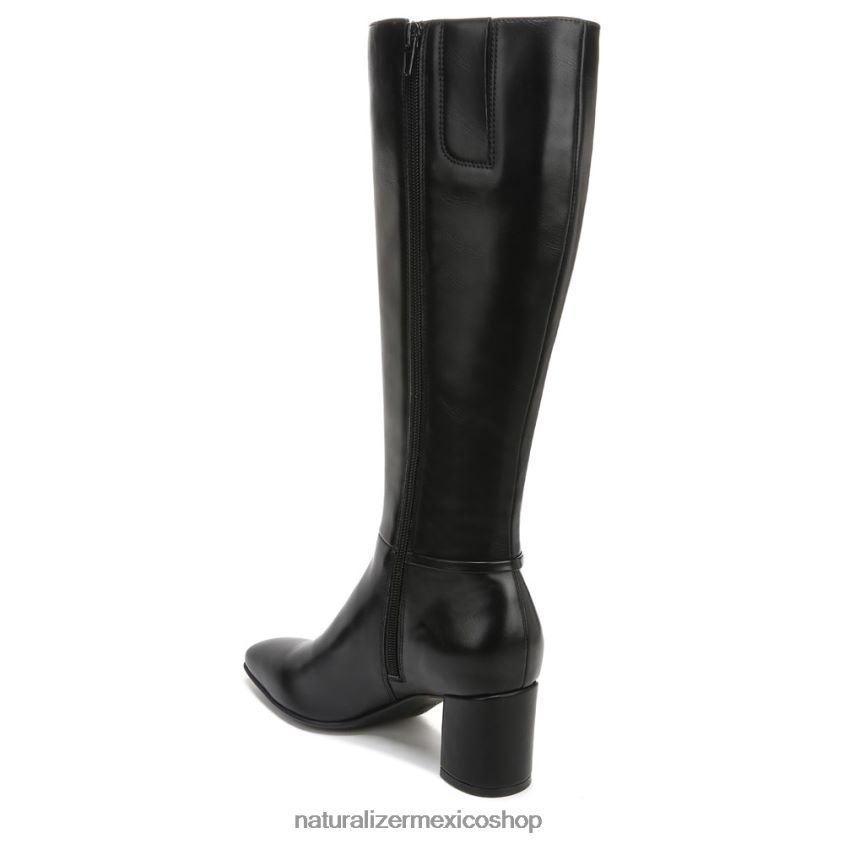 botas | botas waylon de pantorrilla ancha hasta la rodilla 60D4P0600 Naturalizer mujer sintético texturizado negro - Imagen 8
