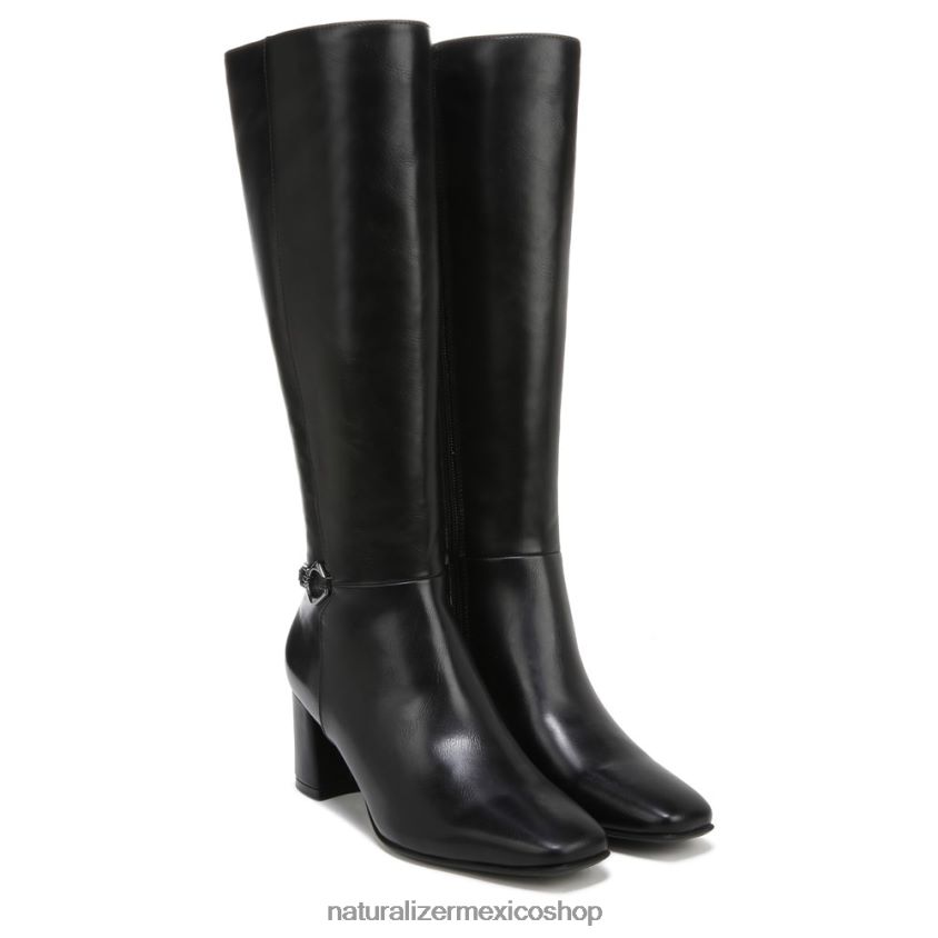 botas | botas waylon de pantorrilla ancha hasta la rodilla 60D4P0600 Naturalizer mujer sintético texturizado negro - Imagen 1