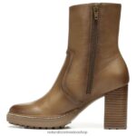 botas | catie botín 60D4P0666 Naturalizer mujer cuero vintage de bambú - Imagen 3