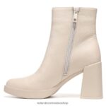 botas | gen n alcance botín 60D4P0646 Naturalizer mujer cuero beige porcelana - Imagen 3
