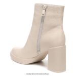 botas | gen n alcance botín 60D4P0646 Naturalizer mujer cuero beige porcelana - Imagen 8