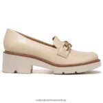 mocasines | holgazán 60D4P0153 Naturalizer mujer cuero crema vainilla - Imagen 2