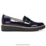mocasines | mocasín adiline 60D4P0169 Naturalizer mujer cuero azul marino francés - Imagen 2