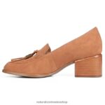 mocasines | mocasín trixie 60D4P0654 Naturalizer mujer gamuza de té inglés - Imagen 3