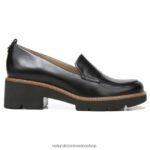mocasines | mocasines con suela dentada Darry 60D4P0164 Naturalizer mujer cuero negro - Imagen 2