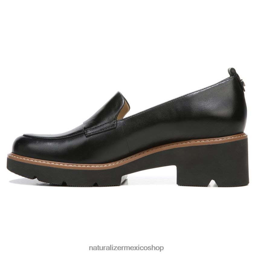 mocasines | mocasines con suela dentada Darry 60D4P0164 Naturalizer mujer cuero negro - Imagen 3