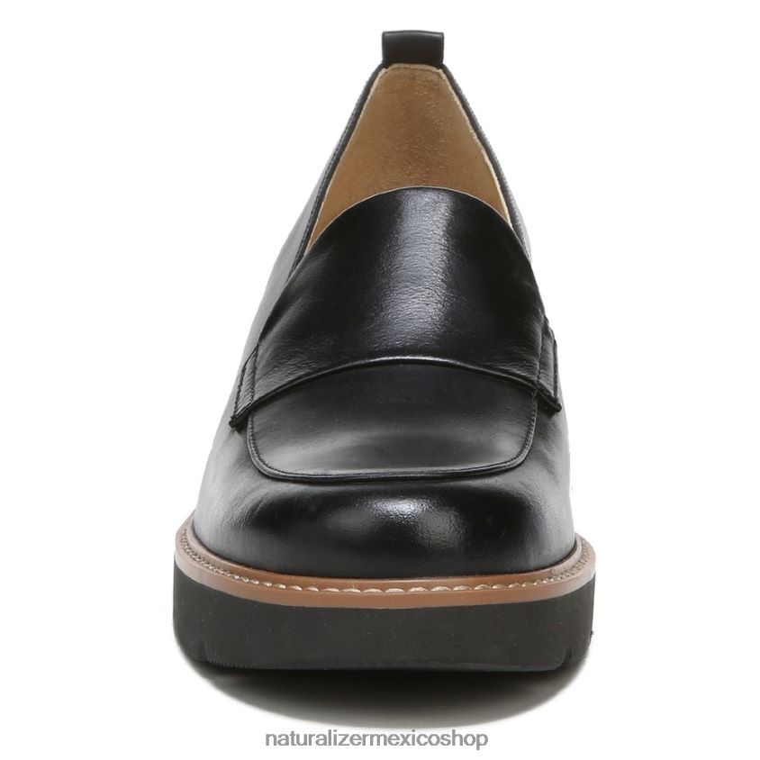mocasines | mocasines con suela dentada Darry 60D4P0164 Naturalizer mujer cuero negro - Imagen 5